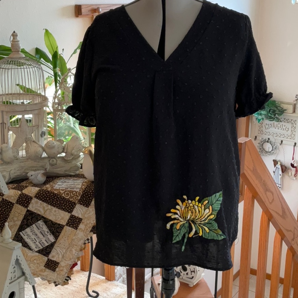Hand Embroidered Women's Top